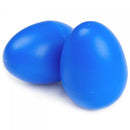2 Pieces Plastic Percussion Musical Instrument Egg Maracas Shakers Blue