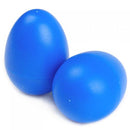2 Pieces Plastic Percussion Musical Instrument Egg Maracas Shakers Blue