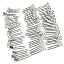 Stiff Durable Nickel Plated Alligator Hair Clip Headwear Hair Accessory Silver PACK OF 50PCS