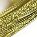 Multifunctional Golden String Metallic Jewelry Cord Card Braid 100 Yards