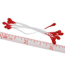 170pcs Pearl Double Tip Floral Stamens - Red
