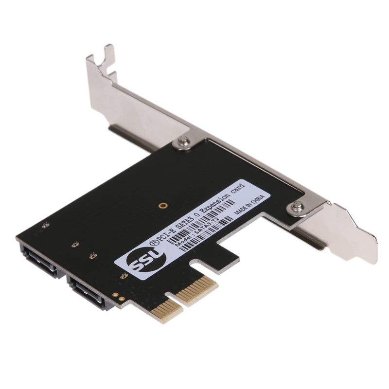 SSU SATA3 - T2 PCI -E To Sata 3.0 Expansion Card 6Gbps With Two SATA Interfaces For Desktop Computer