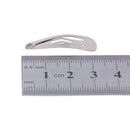 Women Girls Ladies Metal Snap Clips Hair Bows Head Wear Hair Accessory Silver Pack Of 50PCS 30mm