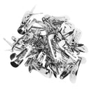 Women Girls Ladies Metal Snap Clips Hair Bows Head Wear Hair Accessory Silver Pack Of 50PCS 30mm