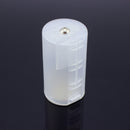 AA to D Size Battery Adapter White Case