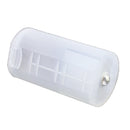 AA to D Size Battery Adapter White Case