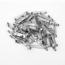 Brooch Back Safety Bar Pins For Brooch Pin Badge 32mm Pack Of 50PCS