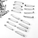 Brooch Back Safety Bar Pins For Brooch Pin Badge 32mm Pack Of 50PCS