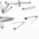 Brooch Back Safety Bar Pins For Brooch Pin Badge 32mm Pack Of 50PCS