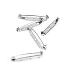 Brooch Back Safety Bar Pins For Brooch Pin Badge 32mm Pack Of 50PCS