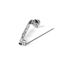 50pcs 25mm Brooch Backs Safety Pins Silver Bar Back Catch Findings 3 Holes