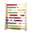 Children Baby Early Counting Learning Wooden Colorful 10 Rods Abacus Math Educational Calculation Mathematics Toy