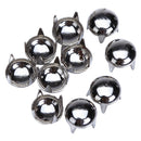 Free Ship 100pcs 6mm Silver Round Studs Spots Nailheads Clothes Bracelet Decor