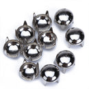 Free Ship 100pcs 6mm Silver Round Studs Spots Nailheads Clothes Bracelet Decor