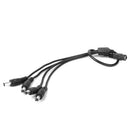 For CCTV Camera 4 Channel Cable Splitter DC 1 Female to 4 Male 5.5x2.1mm