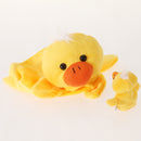 Set Of Lifelike Easy To Use Velvet Duck Hand Finger Puppet Kids Children Imaginative Entertaining Story Telling Props Play Fun Toy Yellow