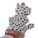 Set Of Lifelike Easy To Use Velvet Milk Cow Hand Finger Puppet Kids Children Imaginative Entertaining Story Telling Props Play Fun Toy Black + White