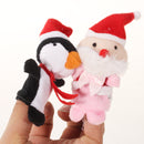 5 pcs Animal Finger Puppets w/ Christmas Hat