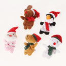 5 pcs Animal Finger Puppets w/ Christmas Hat