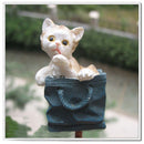 4pcs Rural Style Home Garden Cat Stick Stake