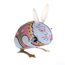 Funny Windup Bunny Jumping Rabbit Model Clockwork Toy Collectible Gift