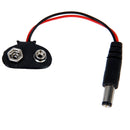 9V/Volt CCTV Camera Battery Clip Adaptor Holder Connector W/ 2.1mm DC Plug