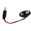 9V/Volt CCTV Camera Battery Clip Adaptor Holder Connector W/ 2.1mm DC Plug