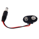 9V/Volt CCTV Camera Battery Clip Adaptor Holder Connector W/ 2.1mm DC Plug