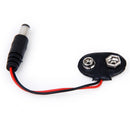 9V/Volt CCTV Camera Battery Clip Adaptor Holder Connector W/ 2.1mm DC Plug