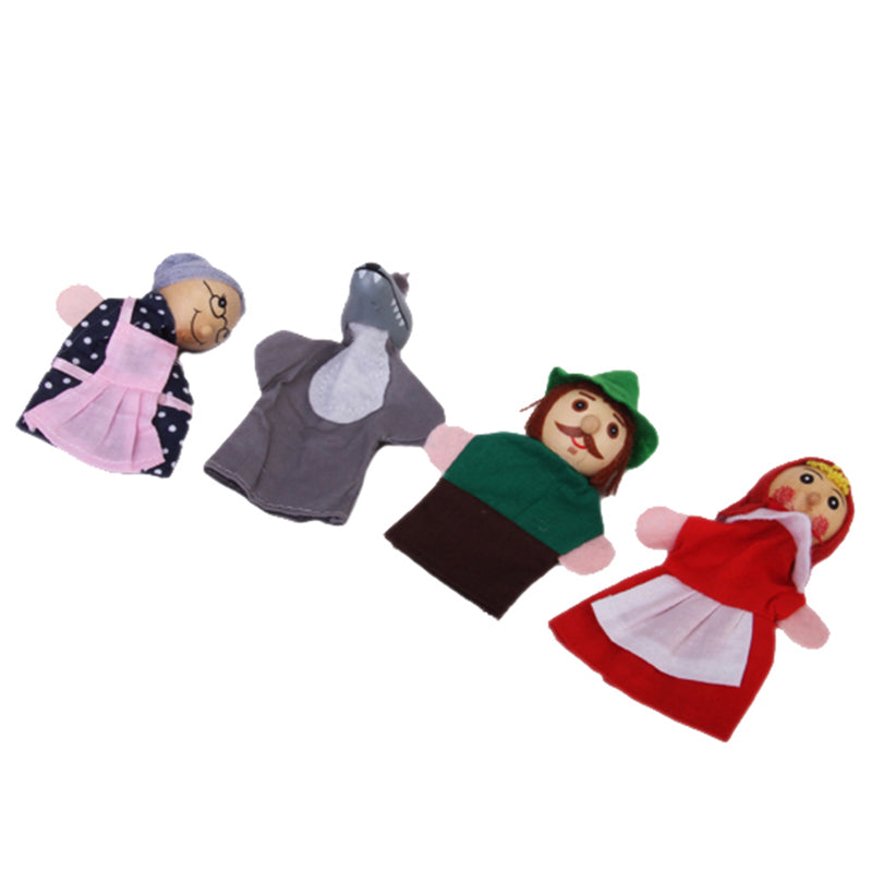 1 Set of 4PCS Finger Puppets Kids Preschoolers Toddlers Hand Eye Coordination Educational Party Favor Toy Gift
