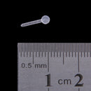 20pcs 18G Clear Acrylic Nose Studs Ring Bone Piercing Jewelry Universal