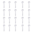 20pcs 18G Clear Acrylic Nose Studs Ring Bone Piercing Jewelry Universal