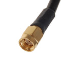 Set Of RP-SMA Connector 2400WHz Frequency 50 Ohm Impedance Antenna With Mounting Kit Silver