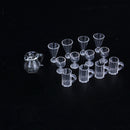4 Doll House Miniature Transparent Beer Mugs Cup w/ Handle Kitchen Accessory