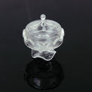 Dollhouse Miniature Transparent Plastic Dessert Pot Pastry Plate
