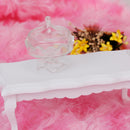 Dollhouse Miniature Transparent Plastic Dessert Pot Pastry Plate
