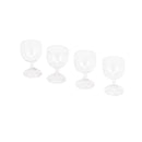 4pc Goblet Red Wine Cups Dolls House Miniature Dining Room Kitchen Accessory