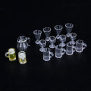 4pc Goblet Red Wine Cups Dolls House Miniature Dining Room Kitchen Accessory