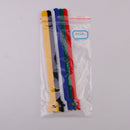 6 Colors Hook And Loop Fasteners Straps In Bag Wire Rope Organiser