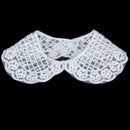 Vintage Yarn Sewing Collar Neckline DIY Craft Supplies Sewing Applique White 18cm
