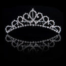 Women Girls Ladies Fashionable Rhinestone Tiara Headwear Hair Decor Wedding Birthday Party Supplies Silver