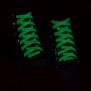 Pair Of Fluorescence Luminous Light Up Sneakers Boots Shoelaces Night Party Supplies White 54Inch