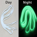 Pair Of Fluorescence Luminous Light Up Sneakers Boots Shoelaces Night Party Supplies White 54Inch