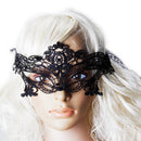 Gorgeous Venetian Black Lace Eye Mask Masquerade Fancy Dress Party Mask