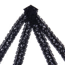 Women's Sexy Black Lace Floral Eye Mask Costume Party Fancy Eye Face Mask