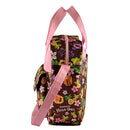 Waterproof Convenient Adjustable Shoulder Strap Polyester Hawaii Style Diaper Nappy Nursery Changing Bag Mummy Handbag Pink + Brown
