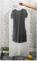 Waterproof Zippered Design Dustproof Protective Garment Bag Clear Clear 137cmx60cm