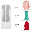 Waterproof Zippered Design Dustproof Protective Garment Bag Clear Clear 137cmx60cm