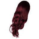 Sexy Women's Full Wigs Long Curly Wavy Wig - Wine Red