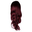 Sexy Women's Full Wigs Long Curly Wavy Wig - Wine Red